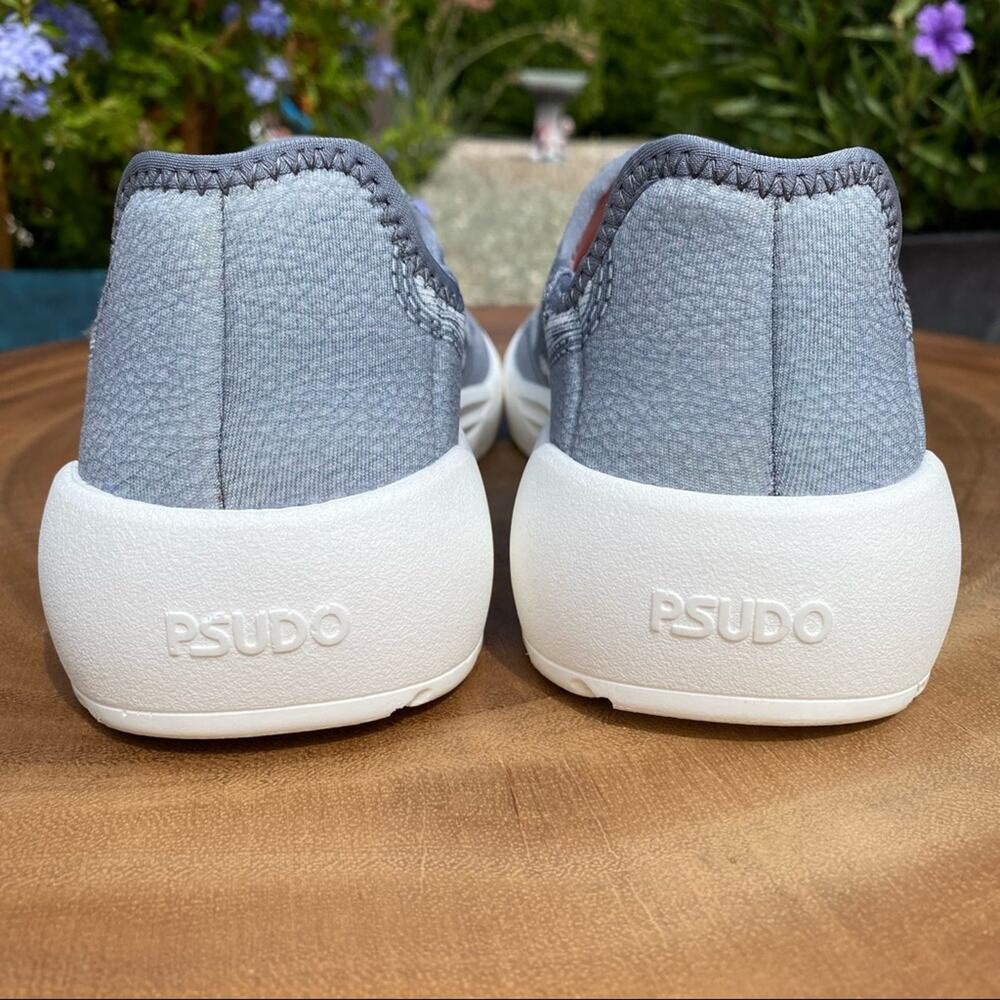 PSUDO Womens Sport Slip On Grey Camouflage Sneakers Size 6 - Picture 4 of 8